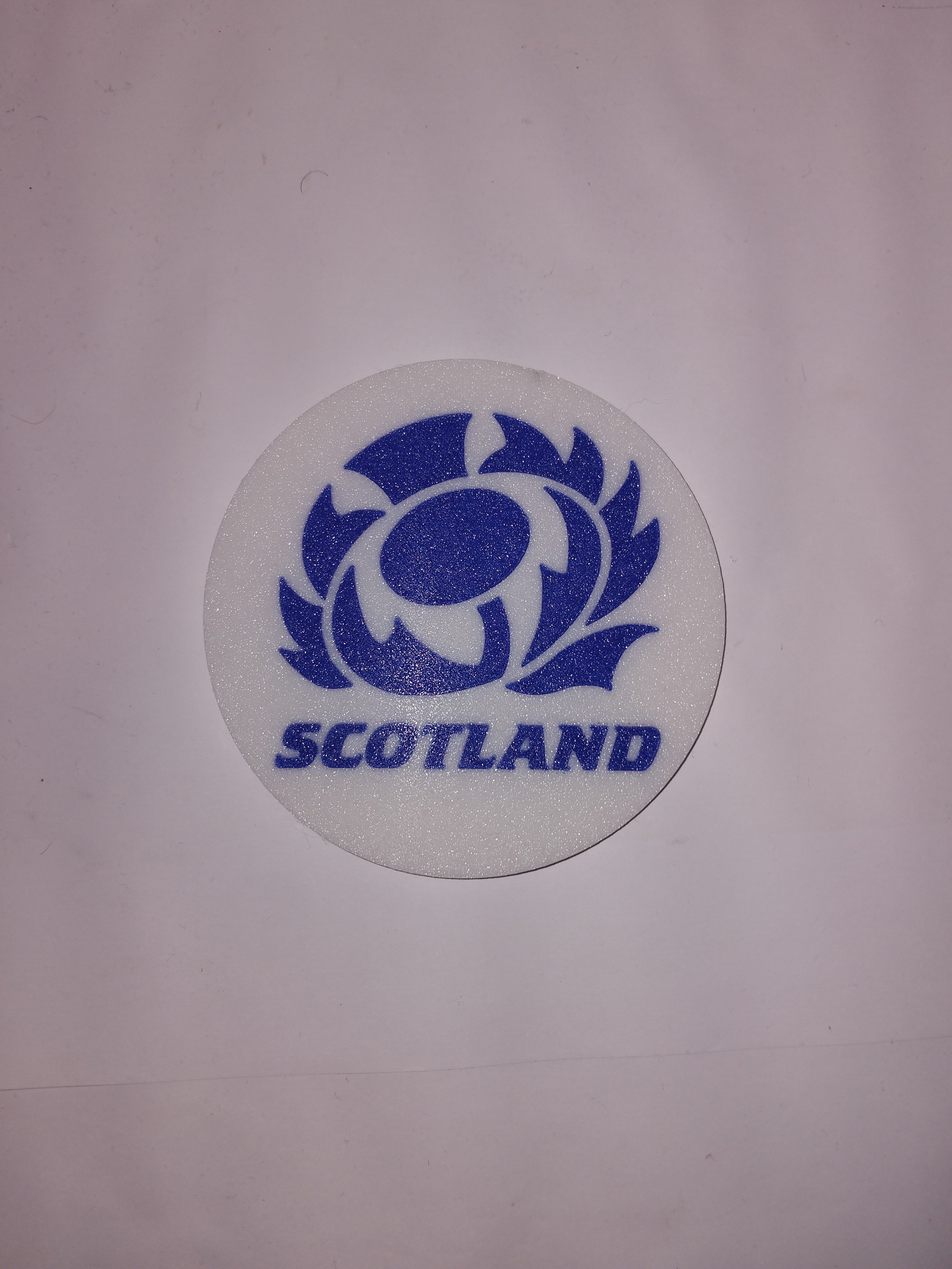 Scotland rugby coaster
